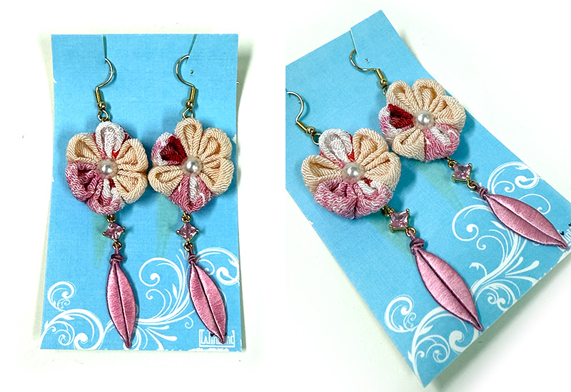 細工纏花小耳飾